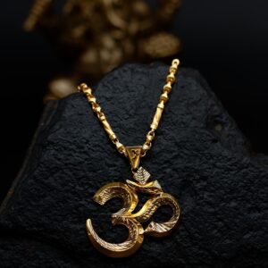 Gold Om Symbol Men's Pendant