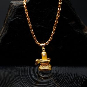 Gold Shivling Men's Pendant