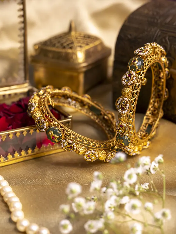 Antique gold bangles